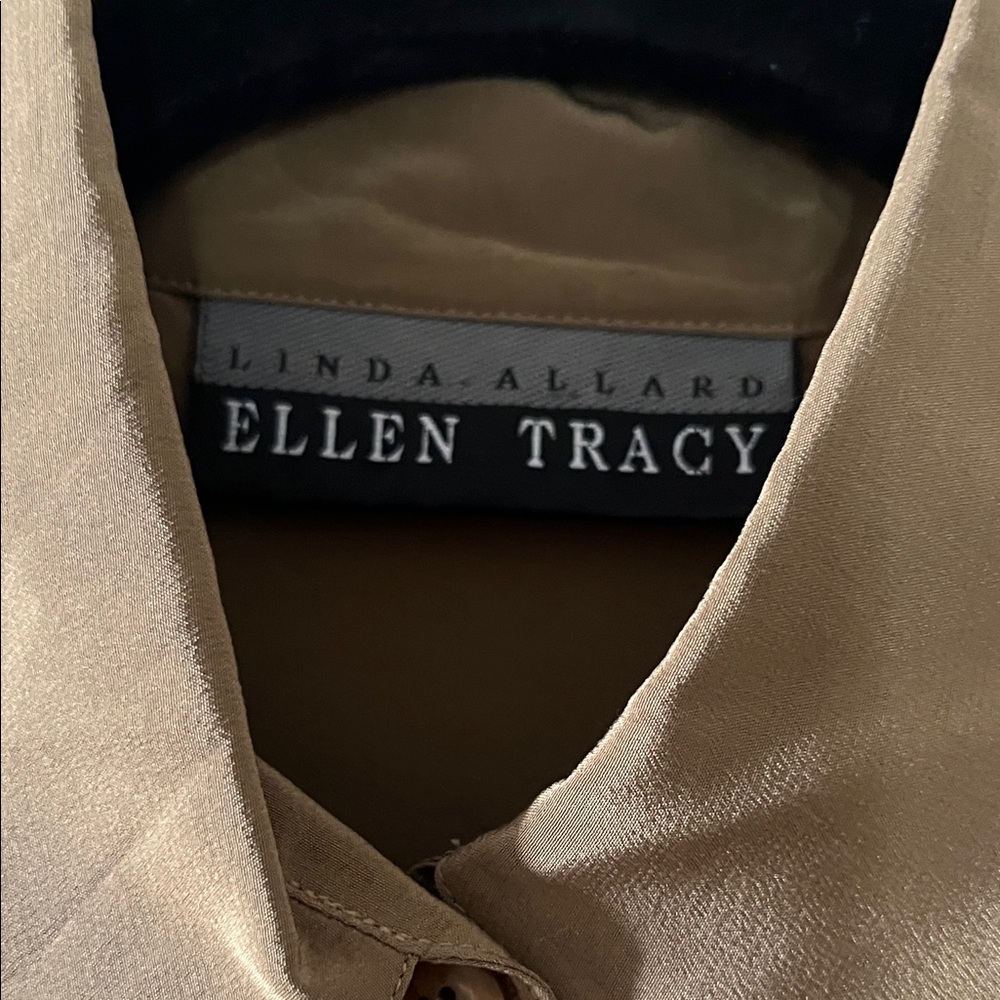 Ellen Tracy Women's Tan Blouse